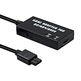 Mcbazel SFC/N64/ゲームキューブ専用 HDTVからHDMI変換コンバーター ケーブル アスペクト比切り替えスイッチ内蔵 4:3から16:9変換可能 HDMI変換接続コンバーター-SFC/N64/ゲームキューブ対応-ブラック