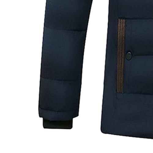 JEShifangjiusu Men'S Winter Sherpa Lined Coat Fleece Lined Parka Jacket Hooded Puffer Jacket Thicken Warm Fur Coat Outerwear4