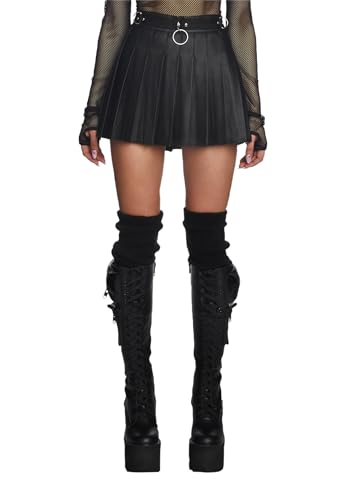 スカート sculptor western faux leather micro skir Western Faux Leather Micro Skirt