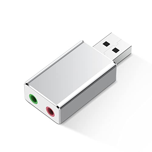 🎵【Ampiamente Compatibile】Adattatore cuffie USB è compatibile con qualsiasi sistema abilitato USB Audio Class standard incluso Windows 10 / 8.1 / 8/7 / Vista / XP, Mac OS X, PS4, Linux e Google Chromebook, Windows Surface 3 pro, Raspberry Pi ecc.