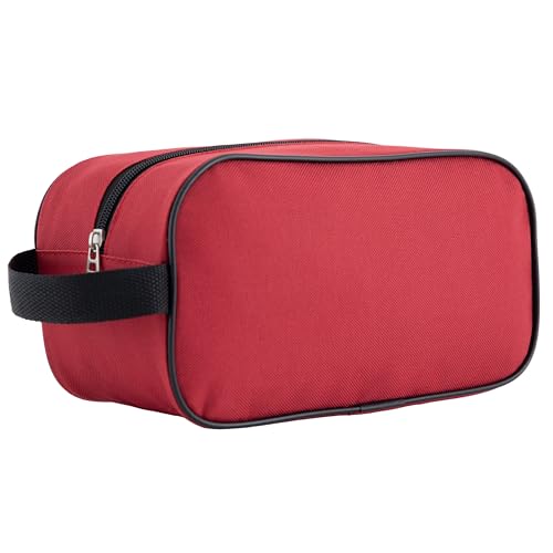 Image of Travelers Club Chicago Hardside Expandable Spinner Luggage, Red, 5 Piece Set