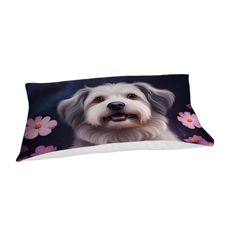 Parure chiot étoilé imprimé 3D en microfibre premium 135x200cm - 7