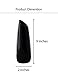 Jusalpha 9 Inches Tall Elegant Home Decor Ceramic Vase 01 (Black, 1)