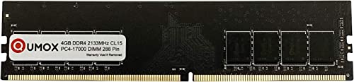 Qumox 4GB DDR4 2133MHz PC4-17000 CL15 Memoria RAM para PC de Escritorio (288 Pin DIMM, Non-ECC,...