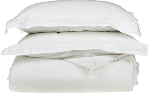 Simplified Bedding White 100% Cotton Sateen Pillow Shams, Standard Size, Set of Two, 300 Tc