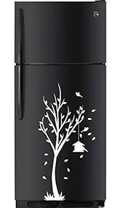 Decor Villa Beautifull Tree Fridge Sticker & Wall Sticker (PVC Vinyl,Size- 45 cm x 93 cm)