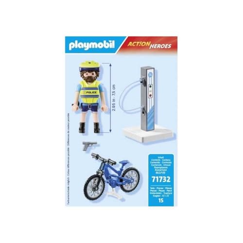 Policier Cycliste Avec Borne De Recharge Playmobil La Boite - vue 10
