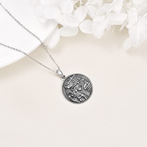 Egyptian Jewelry Sterling Silver Anubis Ankh Eye of Horus Necklace Egypt Scarab Pendant for Women Men4