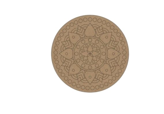 NOZOMI 12 INCH Pre Marked Flower Design Cutout Board MDF Boards for Art and Craft ,MDF Floral Cutouts Base for Home Room Decor Resin Art Work, Wall Decoration,Painting, Lippan Art, Pyrography, Art and Craft- 29 x 29 cm-image-41