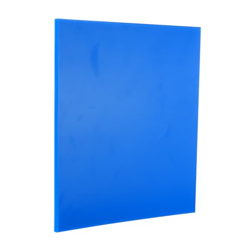 Image of MECCANIXITY HDPE Plastic Sheet 1 /4 inch Thick, 10 inch x 10 inch High Density Polyethylene Plastic Blocks, HDPE Cutting Board for DIY, Home Floor Improvement, Blue