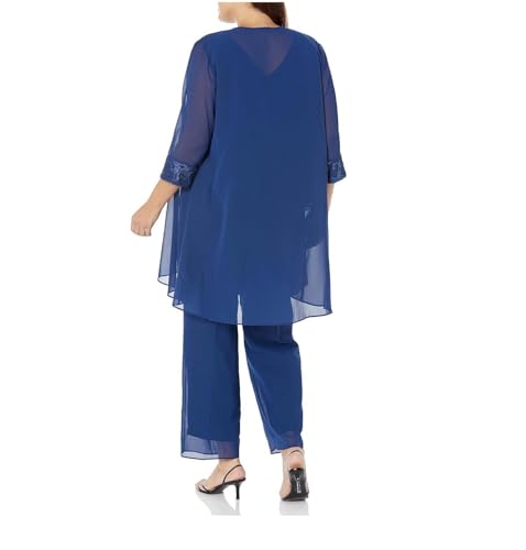 Image of Le Bos Womens Le Bos 3 Piece Classic Fit Elegant Social Pant Set
