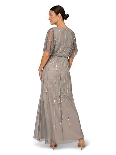 Adrianna Papell Women's Beaded Blouson Gown2