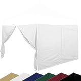 INSTENT® Pro Seitenwand/Seitenteil für Pavillon 3x3m mit XXL Panorama Fenster oder Reißverschluss, wasserabweisend und atmungsaktiv, Farbwahl, für Festzelt, Partyzelt
