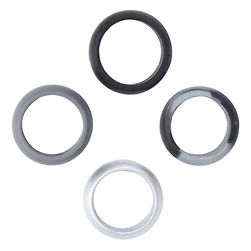 Anillos de boda de silicona deportivos: pack de 4 alianzas cómodas