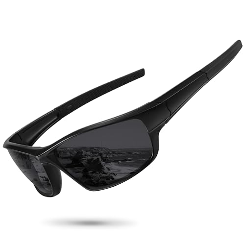 Polarized Sports Sunglasses for Men Women Driving Cycling Fishing Wrap Around Sun Glasses UV400 Protection