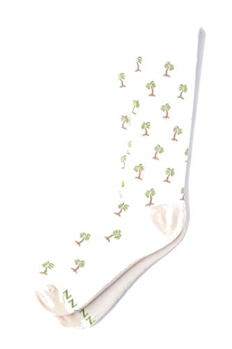 Men's Hipster Tropical Waving Palm Trees Novelty Crew Dress Trouser Socks