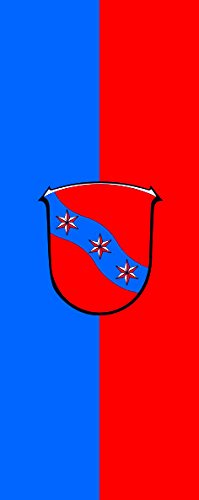 Drapeau Erbach de qualité supérieure en tissu renforcé grand format vertical