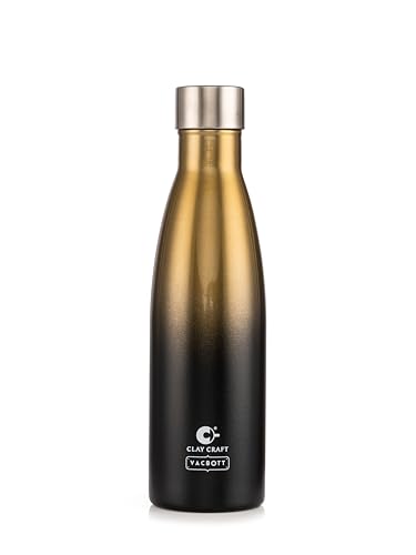 Image of Clay Craft Vacbott Gerald Dual tone Insulated Double Wall|18 Hours Hot and 24 Hours Cold Water Bottle Vacuum Insulated|Thermosteel|Flask 1000ml Bottles|BPA-Free|BIS Certified|1Year Limited Warranty