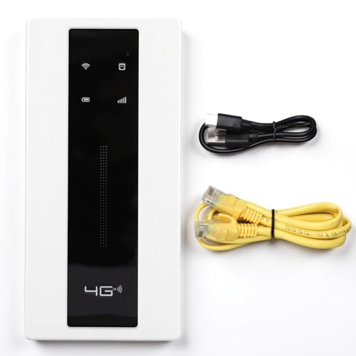 Image of 4G Portable WiFi Hotspot, 4G LTE WiFi Router with 10000mAh Battery and RJ45 WAN LAN Port, for Travel in Europe Asia Africa Phone Computer Gaming Console