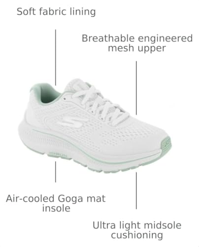 Image of Skechers Women's Go Run Consistent 2.0 Mile Marker | Air-Cooled Goga Mat Insole, Ultra Light Cushioning, M-Strike Technology, Breathable Mesh Upper, Machine Washable