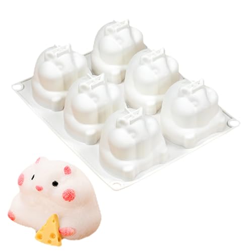 Formas de hámster dulce: Formas de hámster blandy, Formas de silicona para mousse en Formas animal | Formas lindas de hámster, herramientas horneadas, formularios de decoración de pastel de mousse par