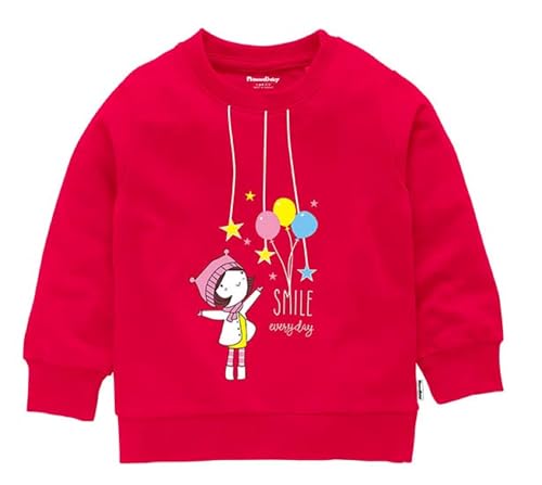 Image of NammaBaby Girls Cotton Round Neck Sweatshirt
