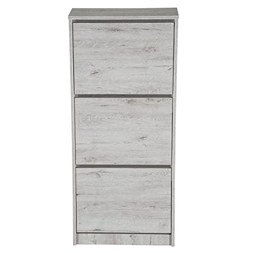 TopKit 51ABMOZ Meuble à Chaussures Volga 51AB, Mozart, Plateau aggloméré Haute densité et mélamine avec Grande résistance aux Rayures, 25 x 54 x 123 cm Cover