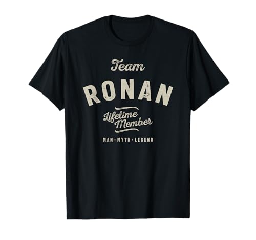 Team Ronan Lifetime Member Nome divertente Ronan Maglietta
