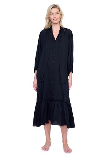 Gottex Day Dreamer Maxi Long Dress Salida de baño, Negro, S para Mujer