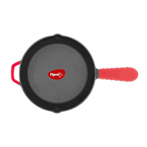 Pigeon by Stovekraft Cast Iron Frying Pan, 20 cm | Naturally Nonstick | Pre-Seasoned with 100% Vegetable Oil | Toxin-Free | Perfect Crisping | Stylish Handle | Bring Back Nostalgic Taste in Cooking (B0CZ8JSSTS) Amazon Price History, Amazon Price Tracker