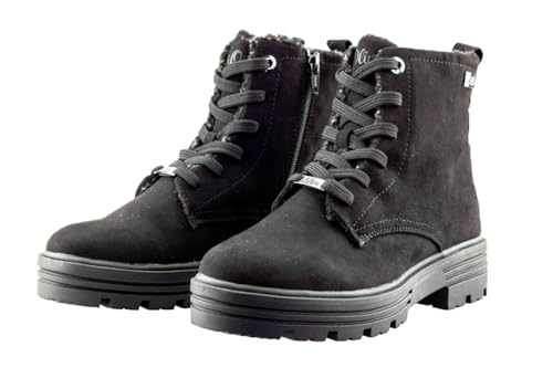 Ladies' Winter Warm Lined Combat Fashion Casual Zip Ankle Boots, Size UK - Image 6