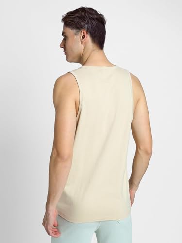Image of Veirdo Men's Sleeveless Cotton T-Shirt, Solid Plain Sando for Beach Wear, Casual Wear & Summer Comfort, Comfortable Fabric (Sizes S to 2XL) (Pack of 3)
