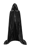 Halloween Unisex Hooded Robe Cloak Cape for Cosplay Costumes Party 59 inch