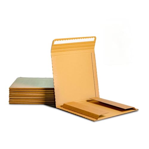 Cajas de envío de discos de vinilo con calcomanías frágiles, sobres LP de 12 pulgadas, sobres de discos de vinilo con capacidad para 1-8 discos, caja de envío LP paquete de 10, sobres de álbum de