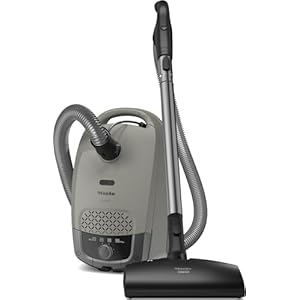 Miele Guard S1 Electro Bagged Canister Vacuum Cleaner with AirClean Plus Filter, Parquet Twister Floorbrush and Electrobrush, Lightweight & Compact Design, Casa Grey – 12752440