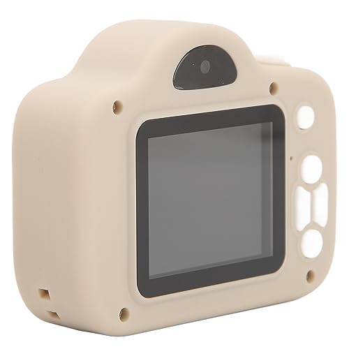 Kids Digital Camera ABS Silicone Fun Play Kids Camcorder Toy 2 Inch Screen 1080P Dual Lens for Photography (Grey)