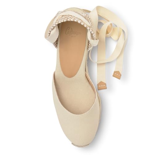 Image of Castaner | Espadrille with Wedge Carina Made in Canvas 7 cm | Woman