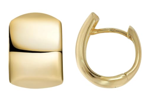 Créoles articulées en argent sterling plaqué or trendor Ø 13mm