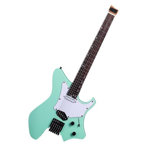 EART GW2TP-SE Lightweight Headless Electric Guitar, Solid Electric Guitar, Roasted Mahogany Body, Custom Artones-TSE pickups with Guard, Satin Finish