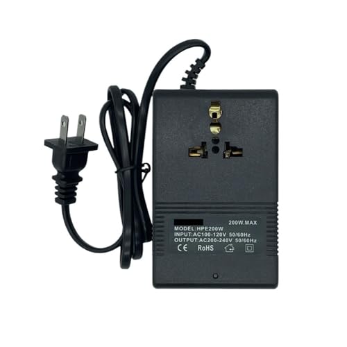 200W 300W �d���R���o�[�^�[ 220V ���� 110V �g�����X �X�e�b�v�_�E���g�����X ���s�p�A�_�v�^�[ 110VAC 220VAC(200WUS110Vto220V)