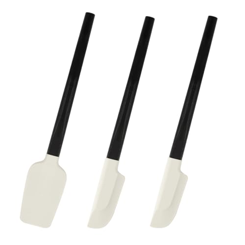 3 Pcs Spatule Cuisine Silicone, Spatule Silicone Cuisine, Maryse Patisserie avec Manche en Bois, racloir à pâte pour cuisiner, mélanger et pâtisser