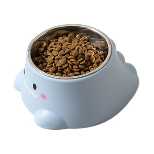 Parlayildiz ステンレス製 キャットボウル - 傾斜型 屋内用 猫用 水皿 - 重み付き 転倒防止 ペット 給餌 給水 皿 ホーム 屋内 リビング・寝室 フロア アウトドア 対応