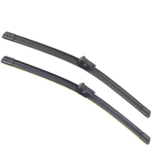 Image of Oshotto (O.E.M Type) Frameless Wiper Blades Compatible with Audi A4 (24 inch / 19 inch)