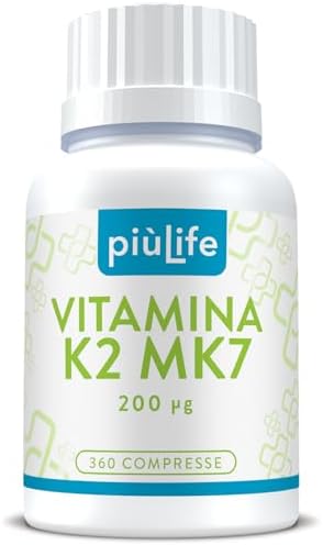 PiùLife Vitamina K2 MK7 200mcg 360 Mini Compresse