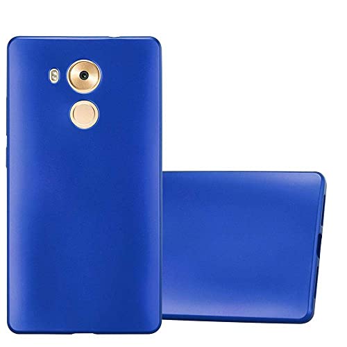 Custodia per Huawei MATE 8 in METALLICO - Morbida Cover Protettiva Sottile di con Bordo Protezione - Ultra Case Antiurto Back Bumper Guscio slim azzurro silicone gel tpu