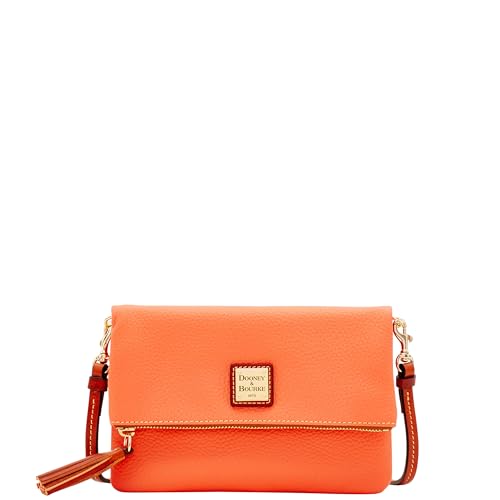 Image of Dooney & Bourke Women's Foldover Zip Crossbody, Small Handbag with Strap