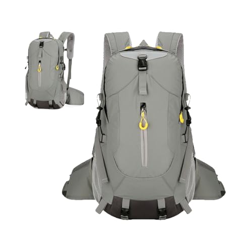 Mochila de senderismo – impermeable de 30 l de capacidad, diseño ergonómico ligero | de senderismo para camping | Mochila de viaje al aire libre | Mochila de almacenamiento para viajes, al