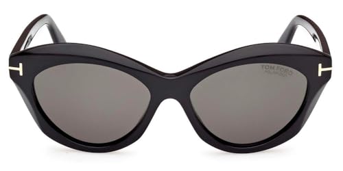 Tom Ford TONI FT 1111 Shiny Black/Grey 55/16/140 unisex Sunglasses2