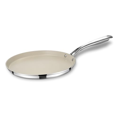 Image of Pigeon Cerrasteel 31cm Ceramic Tawa | Non-Stick| Ceramic Coated| Beige