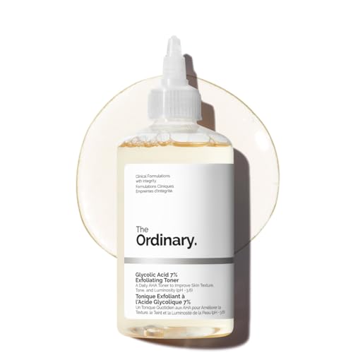 The Ordinary Glycolic Acid 7% Exfoliating Toner, Brightening and Smoothing Daily Toner for More Even-Looking Skin Tone